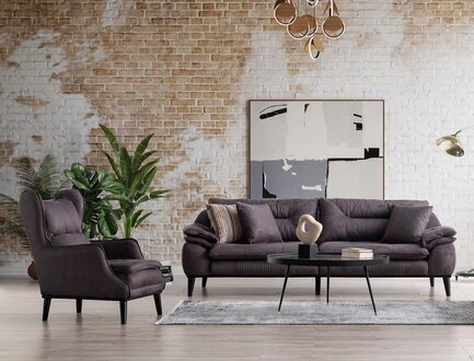 Sofa landscape cozy sofa set relaxation sofa couch 3+1