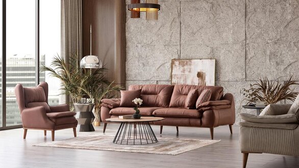 Sofa landscape cozy couch set relaxation sofa couch lounge