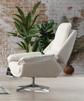 Modern beige recliner for stylish living Elegant design