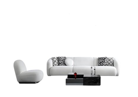 Living room furniture sofa set 4+1 seat couch armchair 3-piece set