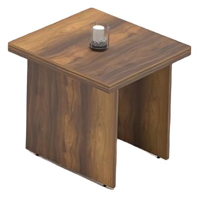 Square coffee table wooden table side table matte office brown