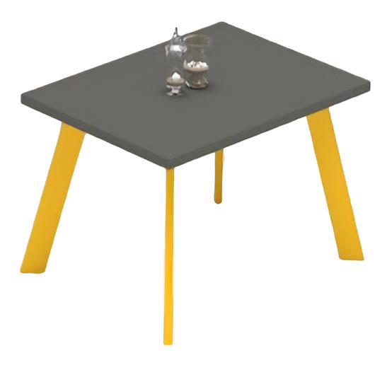 Coffee table, office desk, study, living room, yellow, gray, wood, side table.