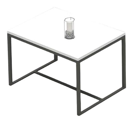 Office desk side table coffee table rectangular small table wood white office