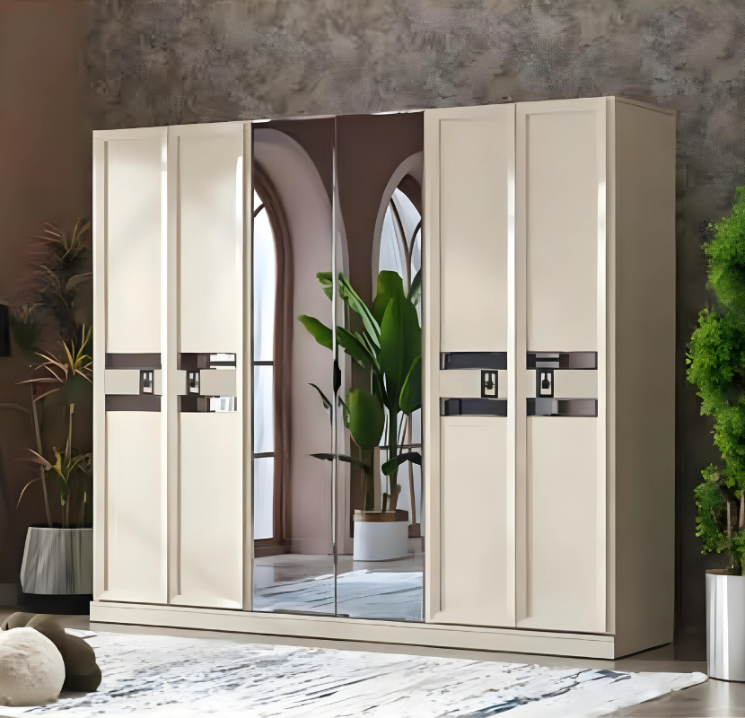 Wardrobe cabinet wood luxury furniture design bedroom