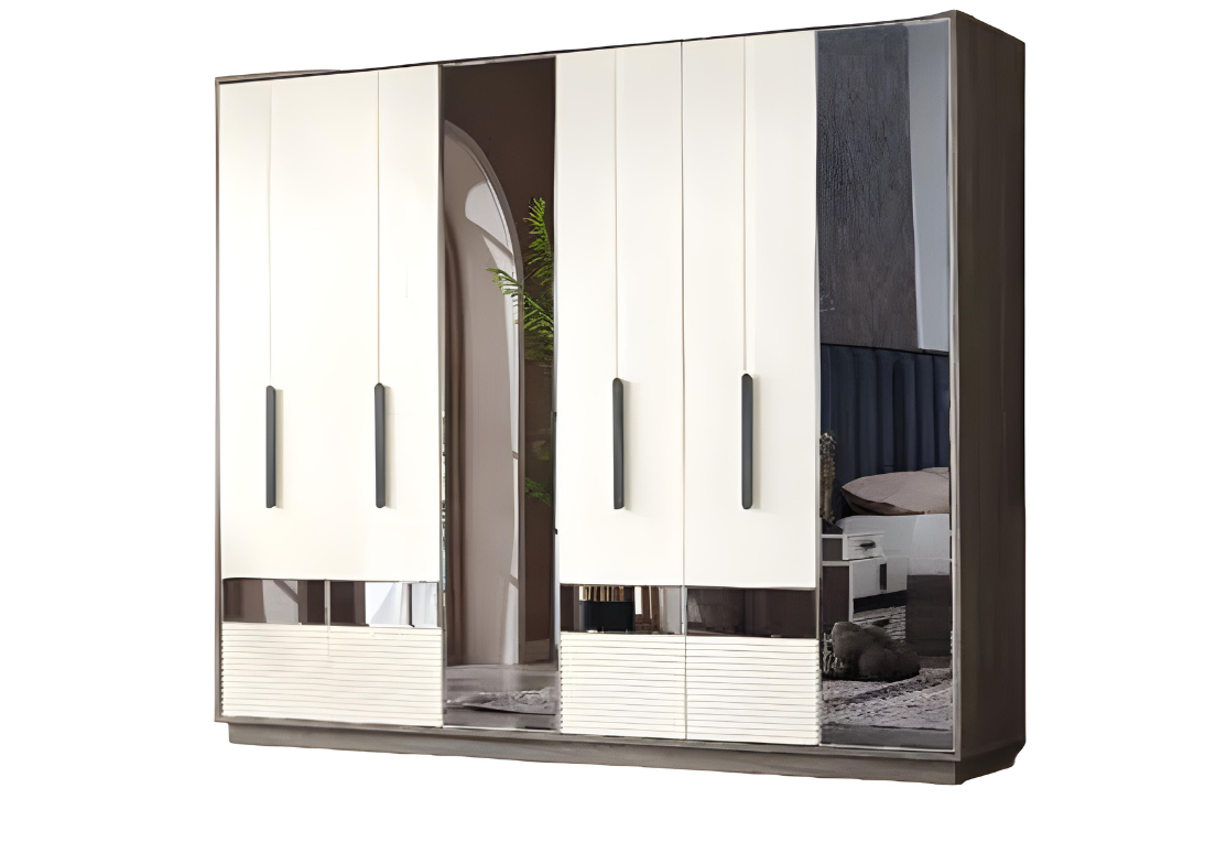 Bedroom wardrobe luxury furniture design wood cabinet modern