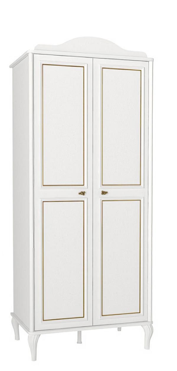 Wardrobe Youth Room Modern Furniture White Wood Luxury Design Cabinet