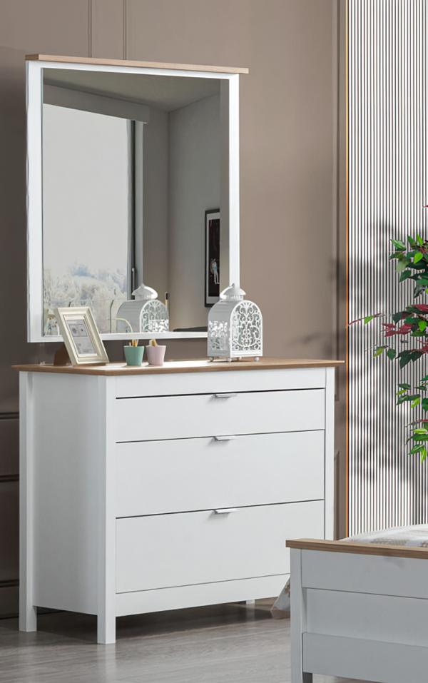 Dresser Sideboard Highboard Buffet Dressers Mirror Sideboard Chest of drawers 2-piece