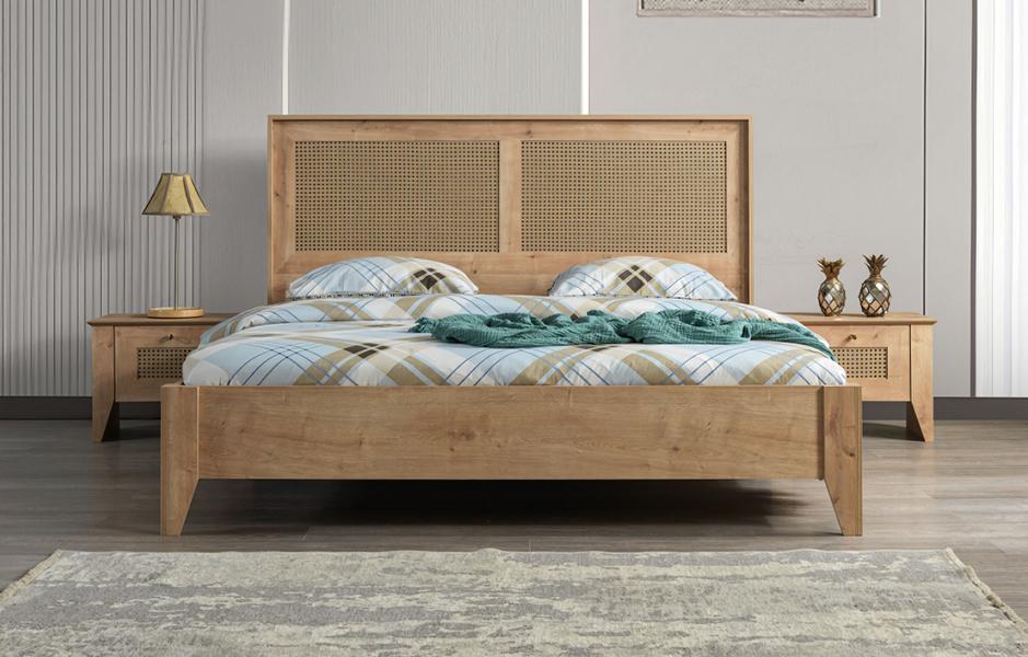 Bedroom furniture bedroom bedroom decor bed nightstands 3-piece set.