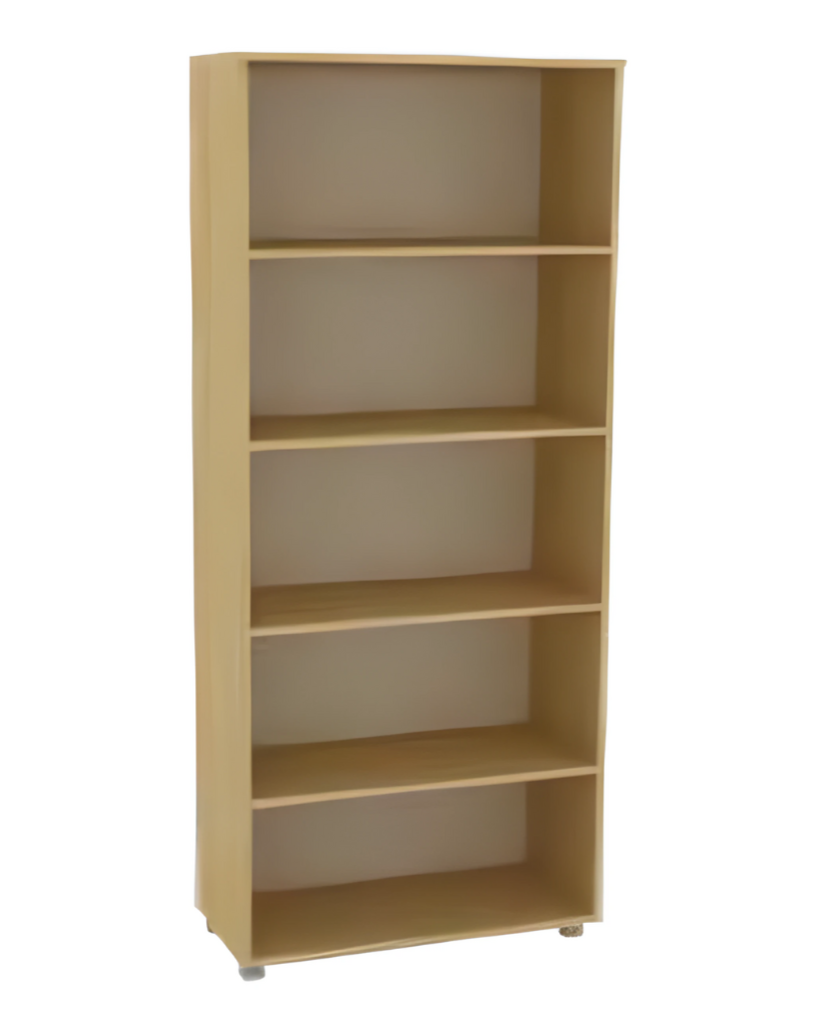 Natural bookshelf office furniture wood cabinet workspace shelves