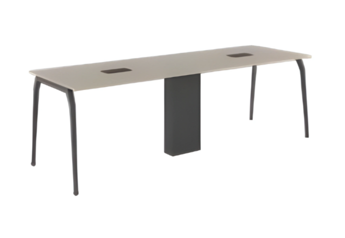 Stylish gray conference table luxury wooden office furniture modern