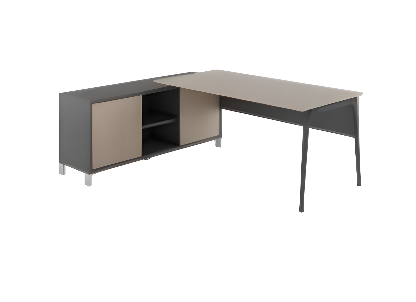 Modern corner desk gray tables wooden office furniture work table desk