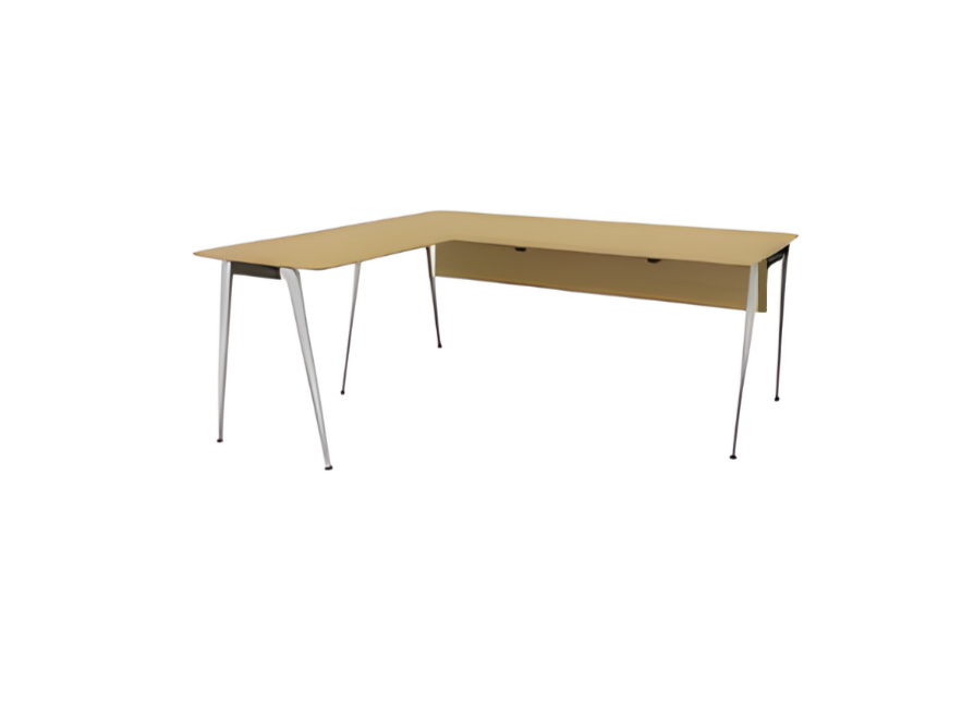 Modern corner desk beige luxury office furniture wooden workplace furniture