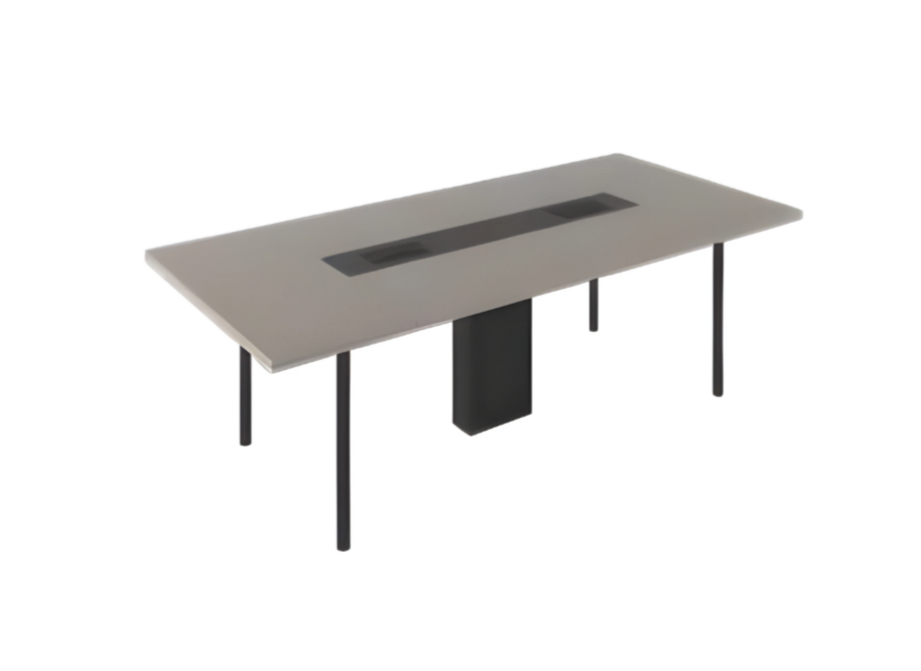 Stylish black gray conference table luxury office furniture meeting table