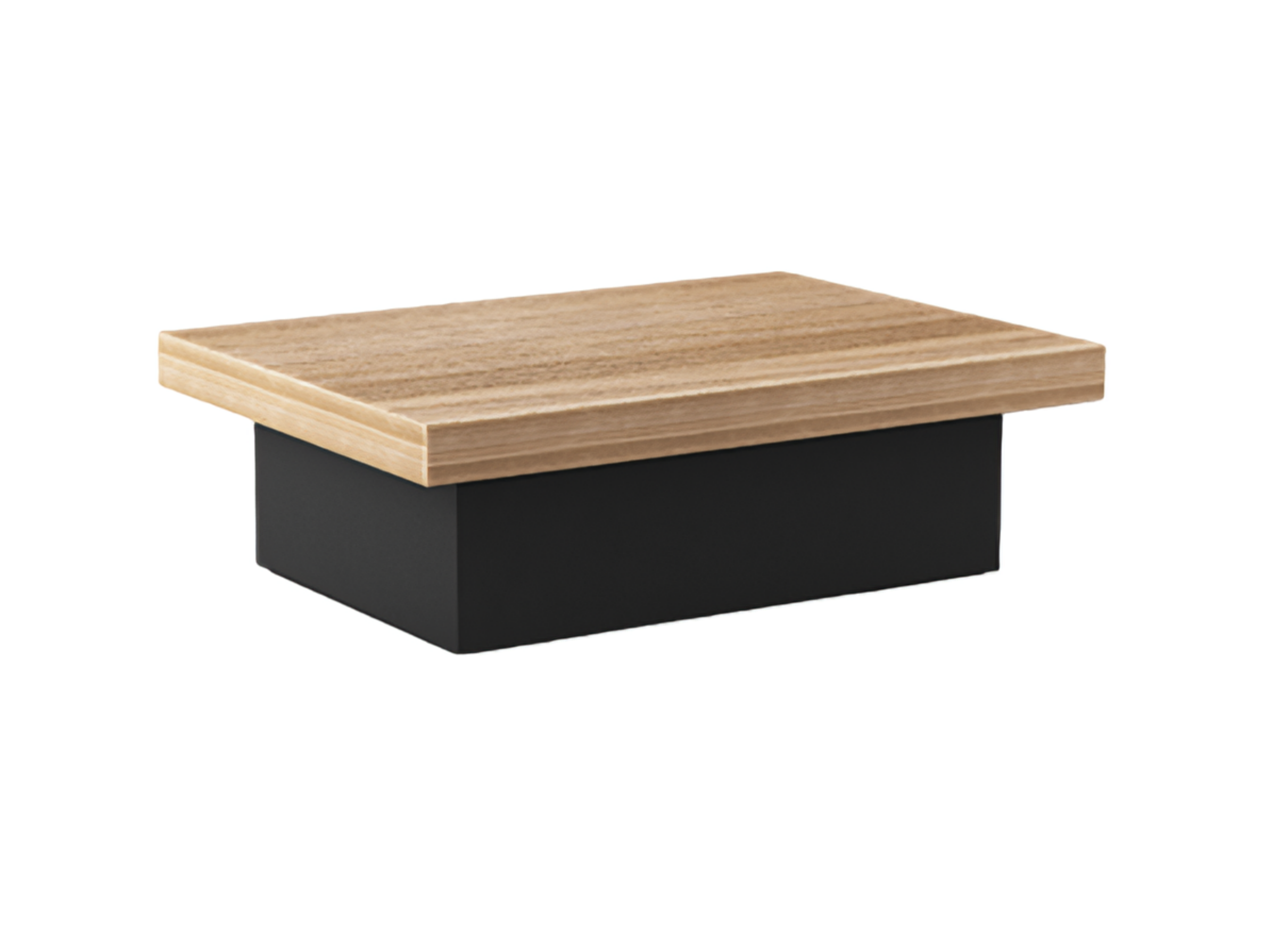 Stylish coffee table black brown office furniture wooden furniture working environment