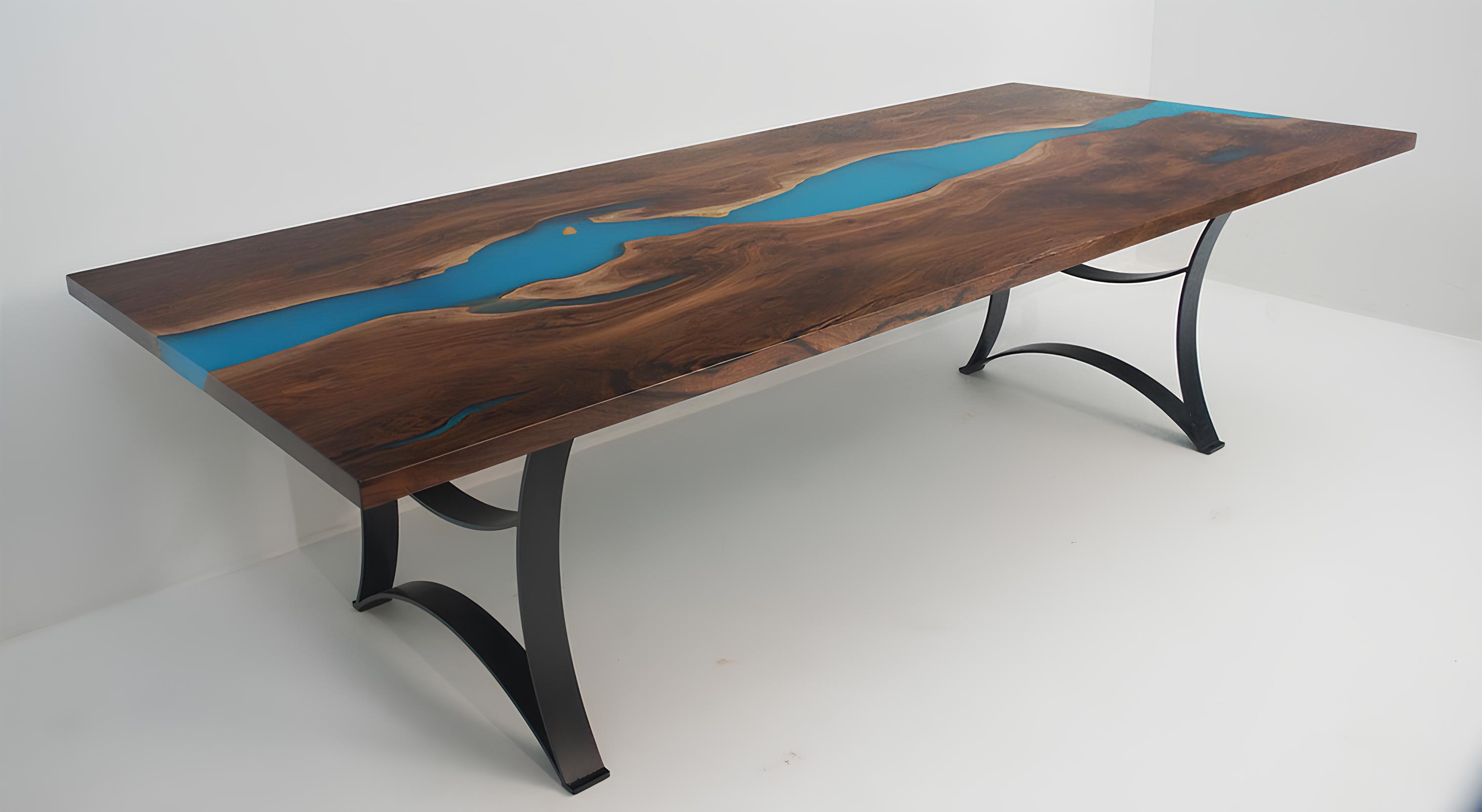 dining table tables epoxy resin real wood solid furniture epoxy table waterfall new