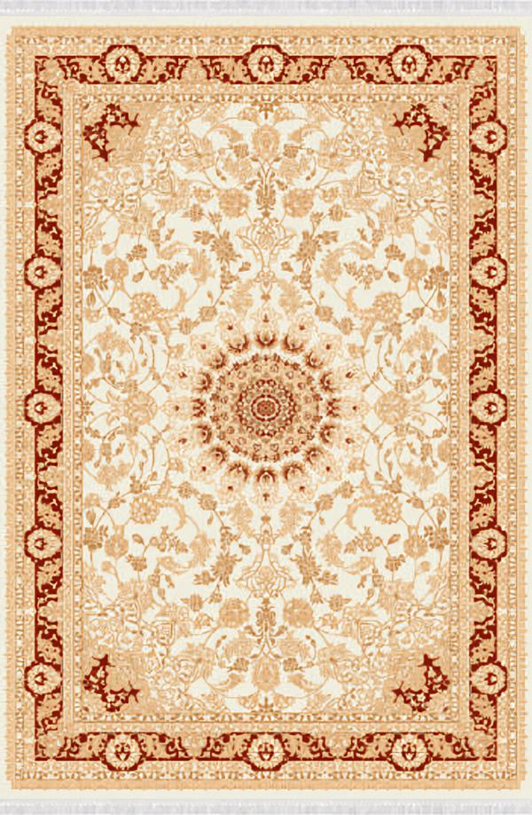 Art carpet, oriental carpet, classic carpet, vintage, short pile, beige, red.