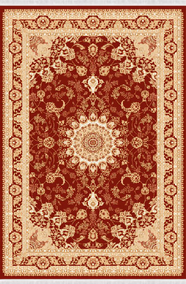 Oriental Vintage Short-Pile Carpet Burgundy Red Living Room Rug 150x233cm