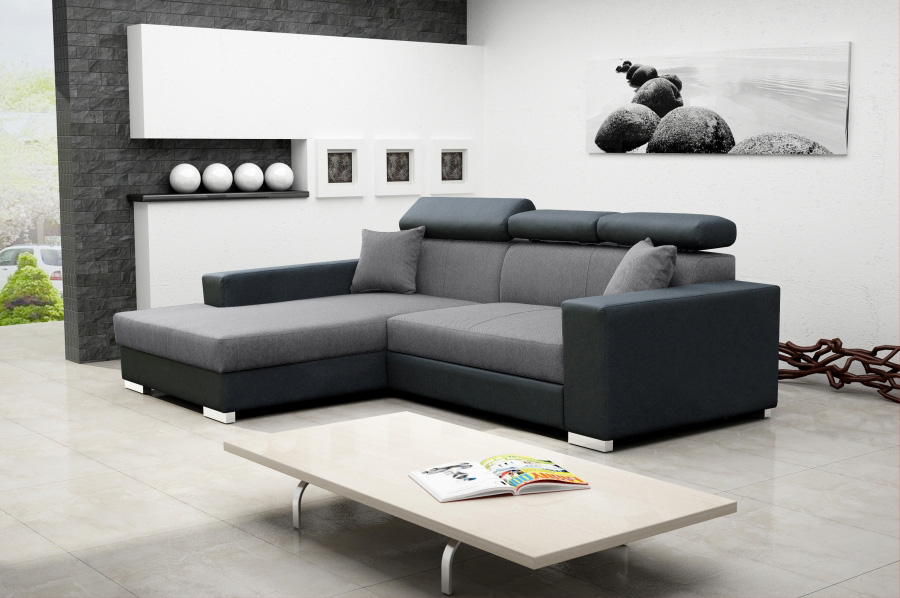 Sofa convertible sofa designer sofa with bed function + storage bed corner sofa couch NEW