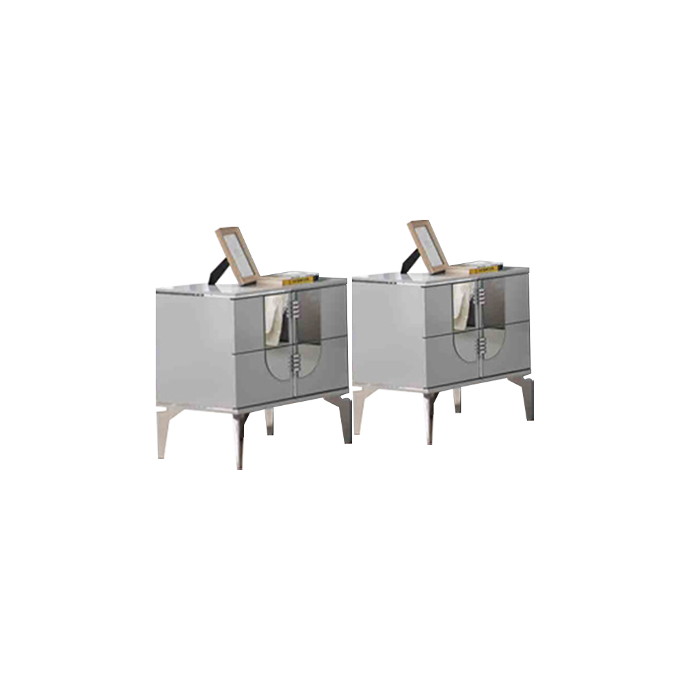 Nightstands Night cabinets Grey tables Bedroom set 2-piece Nightstand set