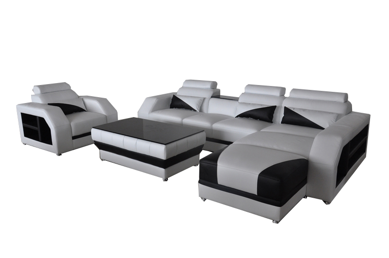 Complete 3-piece set. Corner sofa modern upholstered couch corner unit with USB.