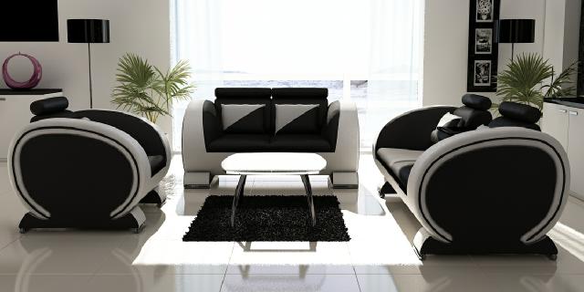 Sofa set with USB cushions leather set couches sofas 3+2+1 leather sofa sofa