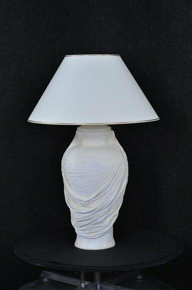 Design antique greek style made of acrylic/stucco material table lamp, 72cm high