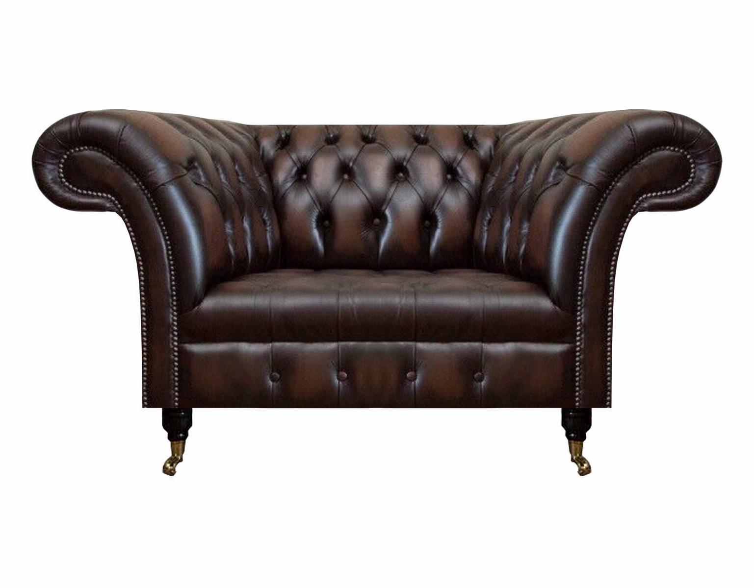 Luxury new seat living room brown armchair furnishings upholstered furniture Chesterfield