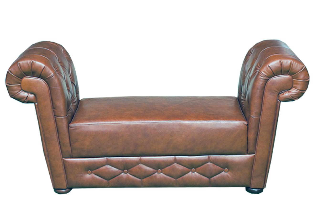 Chesterfield Stool Leather Upholstery Footstool Chaise Ottoman Pouf Relax New