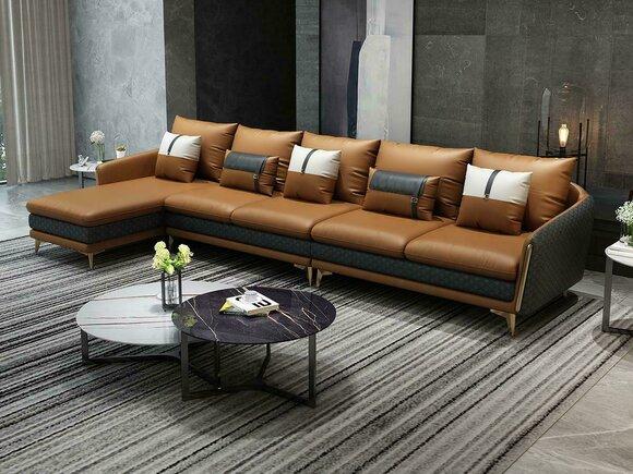 Designer Corner Sofa L Shape Sofa Modern Sofas Leather Sofa Corner Set Couches Upholstery