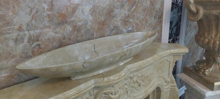 Chic decorative stone object in Greek style New 80 x 12 cm Immediately