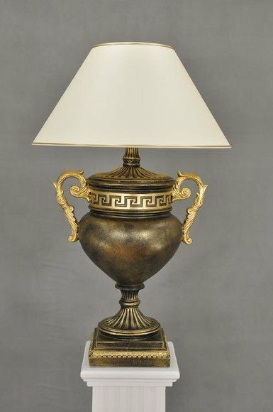 Antique greek style design vase figure acrylic table lamp XXL 84cm high new