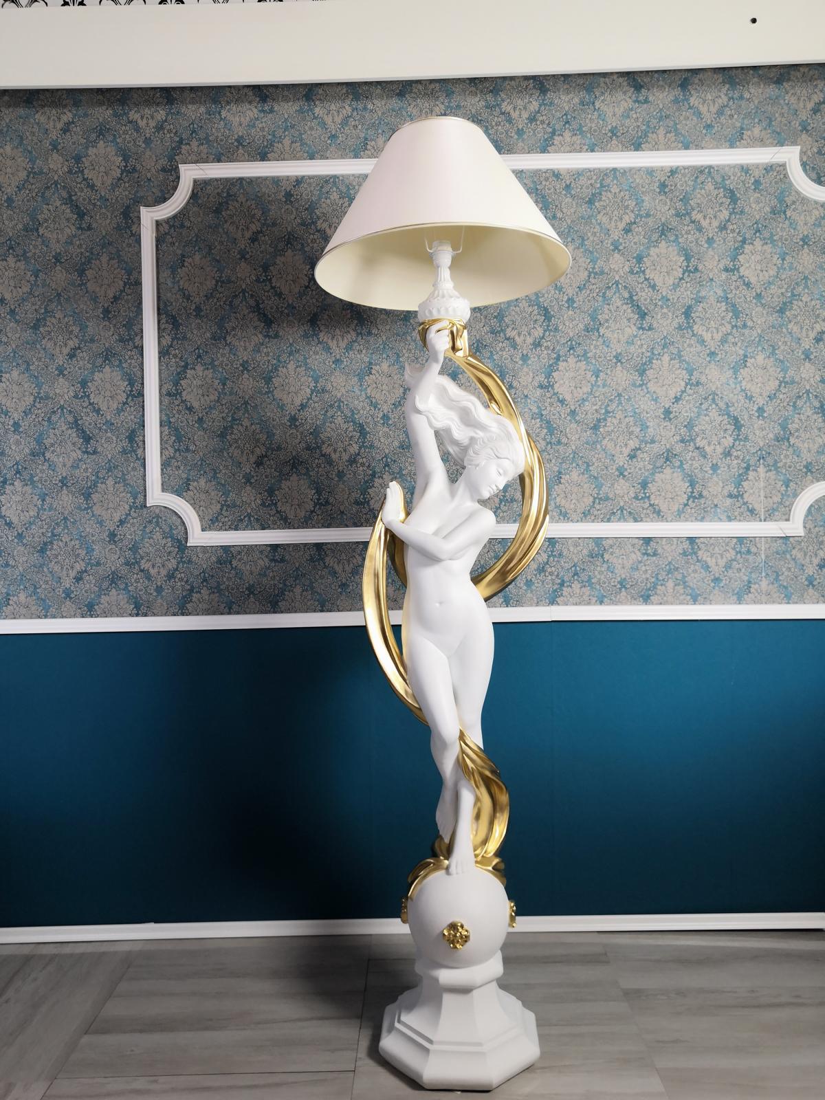 Floor Lamp Stand Lamp Lamps Luminaires Design Figure 200cm New Sculpture