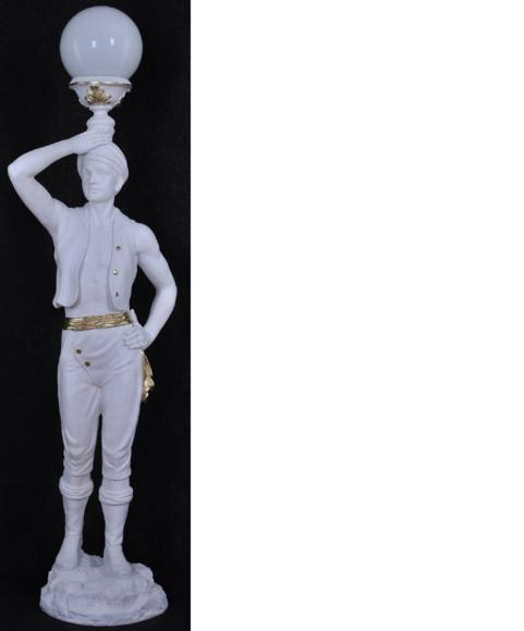 Decorative hindu figure stand lamp made of acrylic material, 160cm high