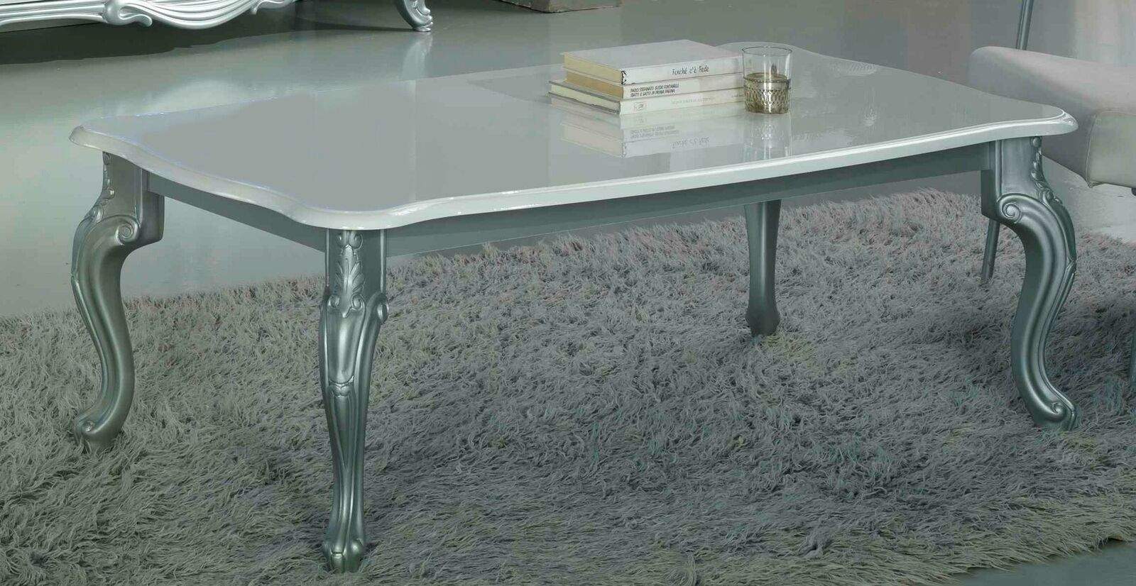 Empire style luxury designed living room side coffee rectangular table, italian furniture