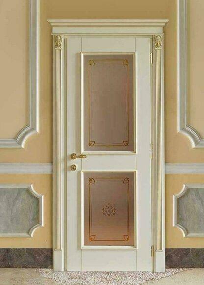 Door + Frame Interior Doors Baroque Made to Measure Classic Real Wood Doors Italy New