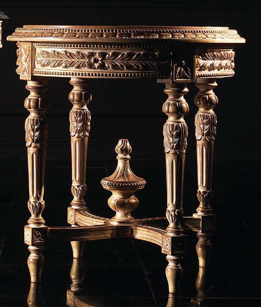 Coffee table table side table living room table wood royal assembly baroque furniture