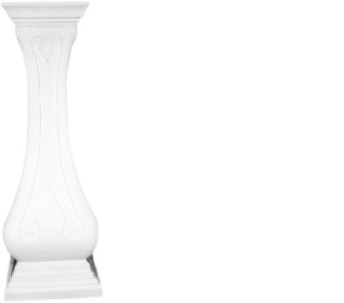 Classic style decorative acrylic/stucco flower/floor stand 70,5 cm height, model - 1026