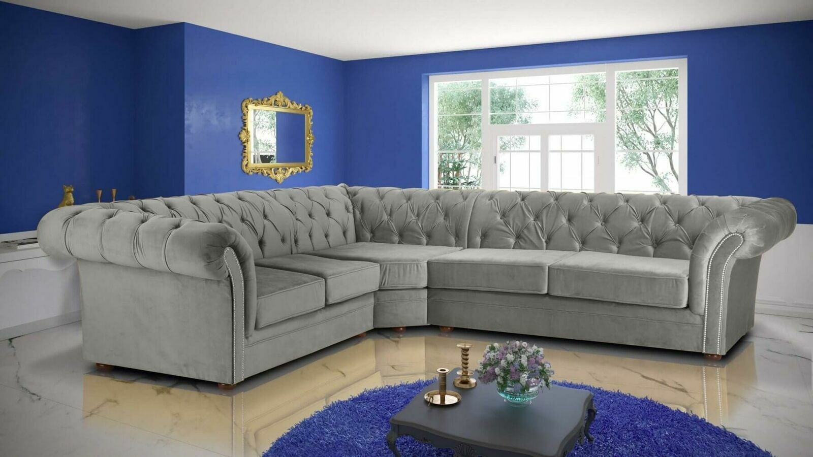 245x308cm Couch Upholstery Chesterfield Sofa Custom made sofas Sofa set