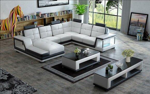 U-shaped Corner Sofa Living room sofa Leather sofa Modern New