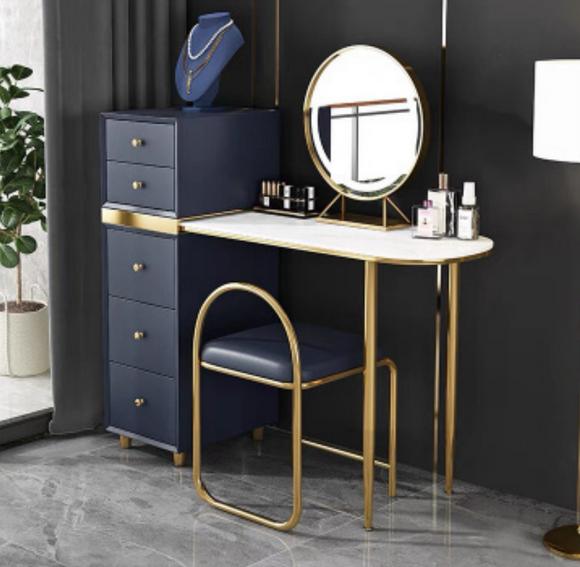 Dressing Table Mirror Stool Set Dresser Bedroom New Make Up