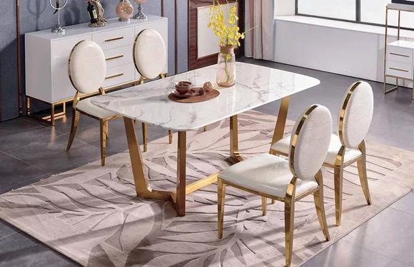 Dining Table Modern Table Dining Room Set 4x Chair Set 5 pcs Set