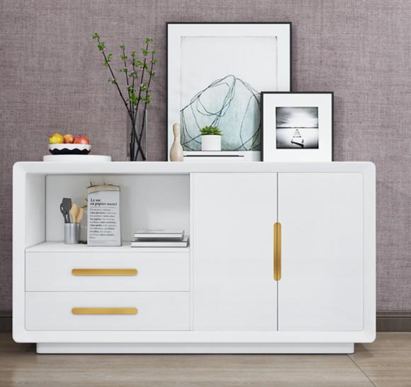 Sideboard 2 doors with 2 drawers cabinet sideboard white sideboard