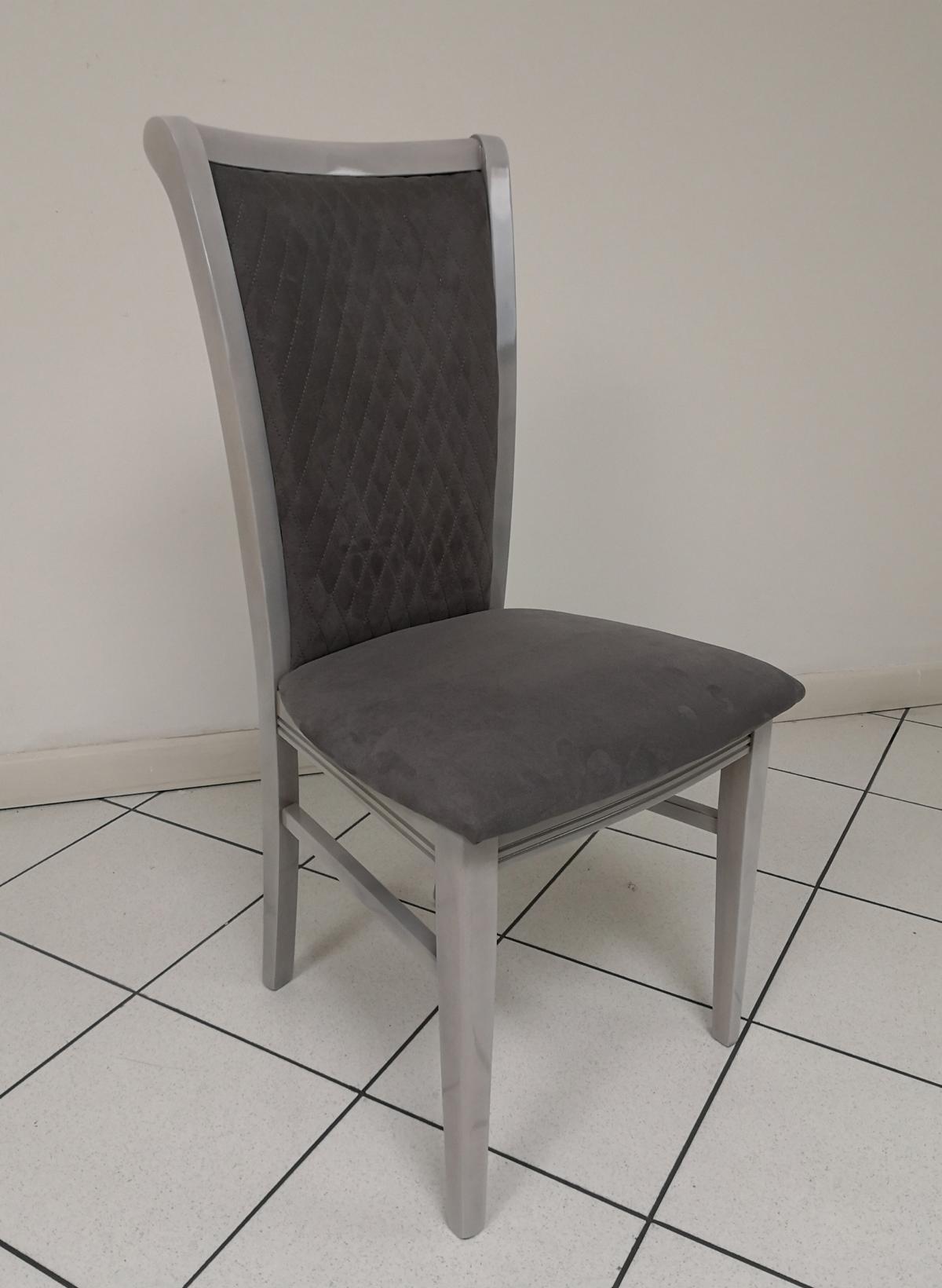 Dining Chair Wood Chair Grey Fabric Lehnst Chairs Relax Design Armchair Italy