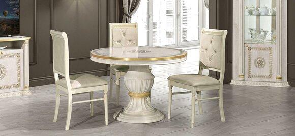 Round Dining Room Round Table Wood Tables Round Classic Baroque Furniture Wood New