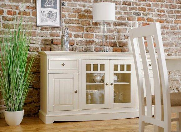 Classic Chest of Drawers Country Sideboard White Buffet Cabinet Living Room