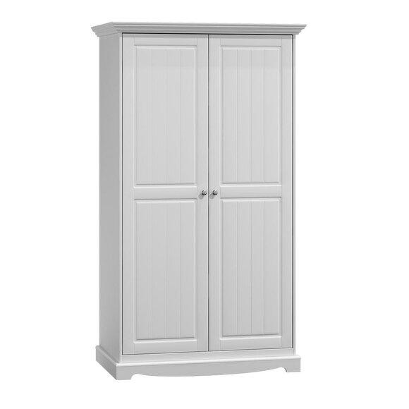 Country House Wardrobe Cupboard Multipurpose Wardrobe Wood Cupboards White