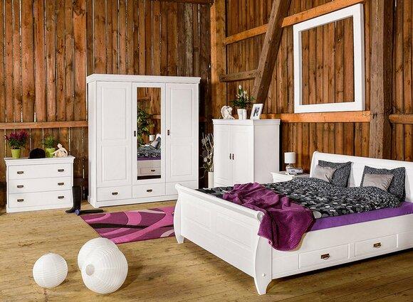 Bedroom Set Design Country House Luxury Furniture Bed Nightstand Dresser 6 pcs.