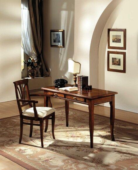 2pcs Table Desk Secretary Desks Italian Furniture Chair Set Office