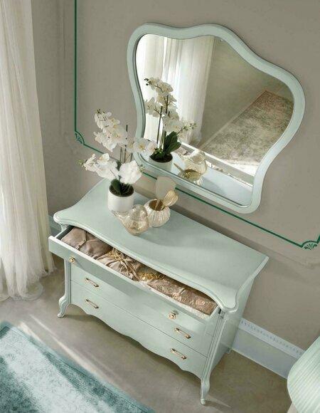 Mirror Dresser Cabinet Dressers Bedroom Set Wooden Modern Style Dressing Table