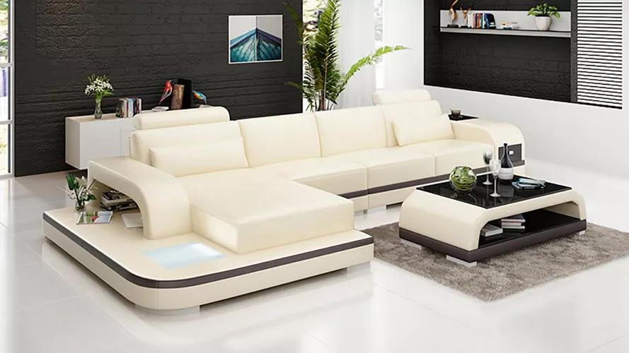 Design Living Area Corner Sofa Upholstery Corner Sofa Leather Sofa Luxury Seating Set